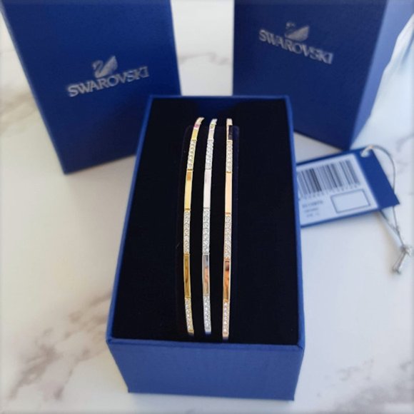 SWAROVSKI Crystal Cubist Bangle Set - Picture 6 of 7